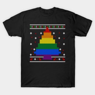 LGBT Christmas Tree T-shirt T-Shirt